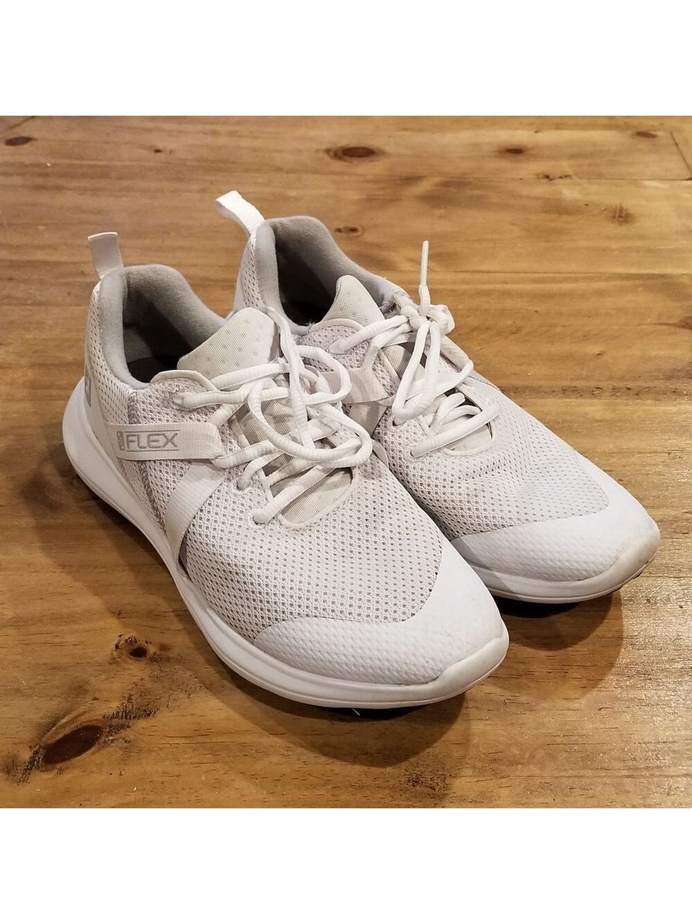 FootJoy FJ Flex Golf Sneakers Women 7 M Shoes White Spineless Lace Up Athletic